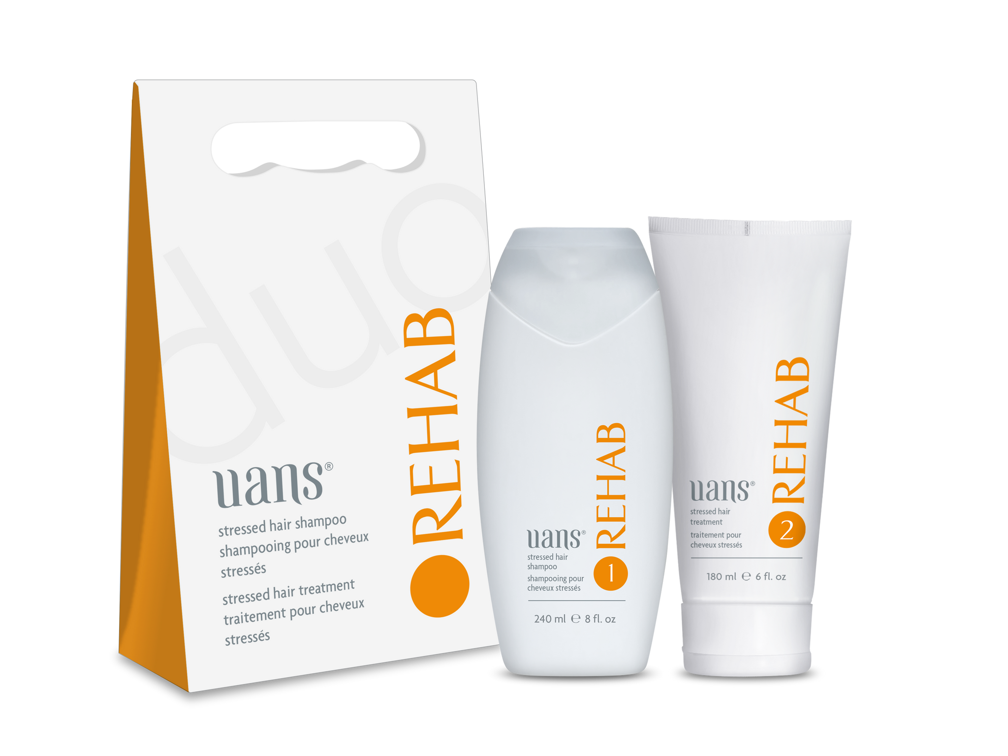 REHAB Stressed Hair Duo (240 ml Sh. + 180 ml Tr.)